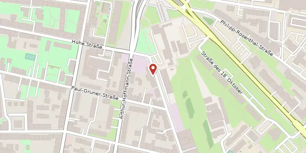 Karte der Umgebung von Kohlenstraße 2, 04107 Leipzig