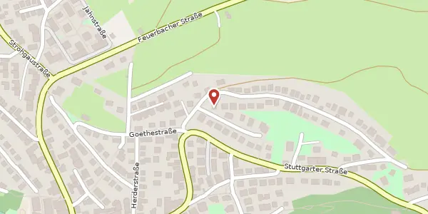 Karte der Umgebung von Rilkestraße 1, 71229 Leonberg