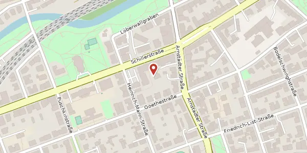 Karte der Umgebung von Heinrich-Mann-Straße 7, 99096 Erfurt