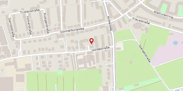 Karte der Umgebung von Isoldestraße 19e, 38106 Braunschweig