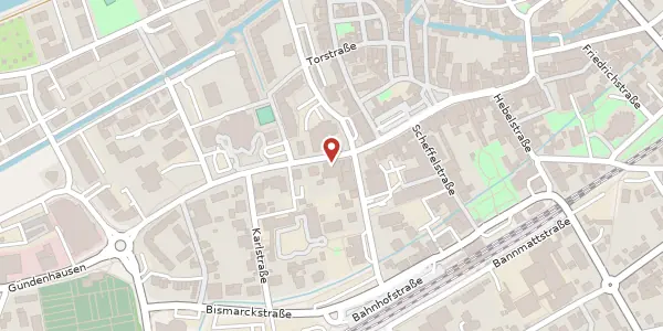 Karte der Umgebung von Hauptstraße 24, 79650 Schopfheim