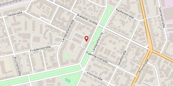 Karte der Umgebung von Landgrafenring 17, 63071 Offenbach