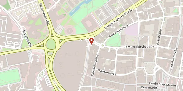 Karte der Umgebung von Friedrich-Ebert-Str. 30, 45127 Essen
