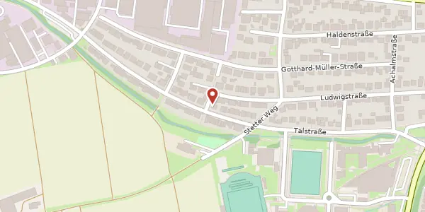 Karte der Umgebung von Ludwigstraße 77, 70794 Filderstadt