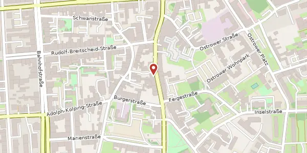 Karte der Umgebung von Straße der Jugend 105, 03046 Cottbus