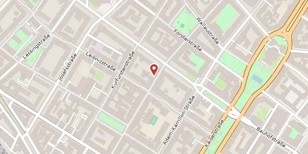 Karte der Umgebung von Frauenlobstraße 53, 55118 Mainz