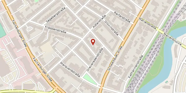 Karte der Umgebung von Klappenstraße 39, 23554 Lübeck