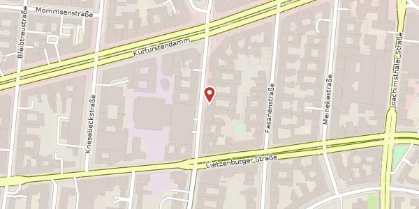 Karte der Umgebung von Uhlandstraße 171/172, 10719 Berlin