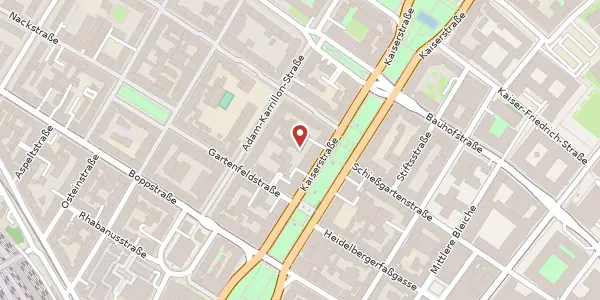 Karte der Umgebung von Kaiserstraße 27a, 55116 Mainz