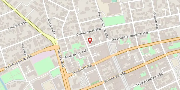 Karte der Umgebung von Theodor-Hanloser-Straße 1, 78224 Singen (Hohentwiel)