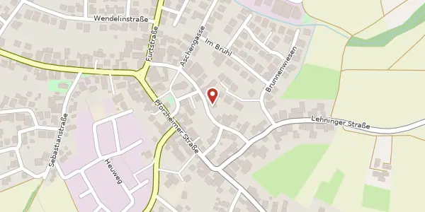 Karte der Umgebung von Hintere Dorfstraße 21, 75242 Neuhausen (Enzkreis)