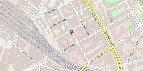 Karte der Umgebung von Hinüberstraße 13 A, 30175 Hannover
