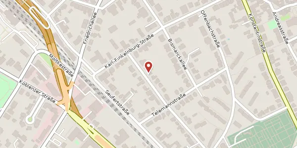 Karte der Umgebung von Wiedemannstr. 27, 53173 Bonn