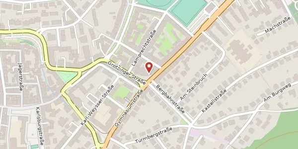 Karte der Umgebung von Grötzinger Straße 17, 76227 Karlsruhe