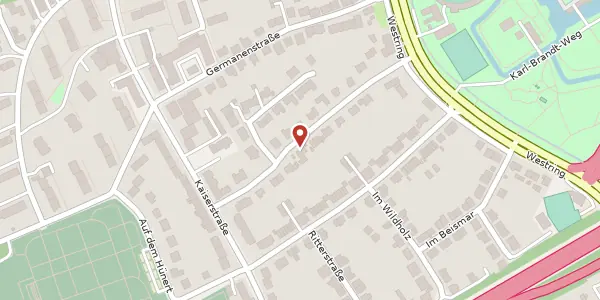 Karte der Umgebung von Wallburgstr. 11, 44629 Herne