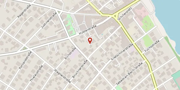 Karte der Umgebung von Hüblerstraße 17 b, 01309 Dresden