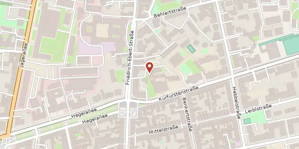 Karte der Umgebung von Friedrich-Ebert-Str. 33, 14469 Potsdam