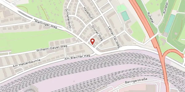 Karte der Umgebung von Mähringer Weg 6, 89075 Ulm/Donau