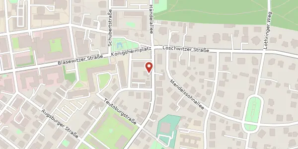 Karte der Umgebung von Forsthausstraße 6, 01309 Dresden