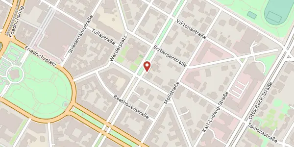 Karte der Umgebung von Werderstr. 38, 68165 Mannheim