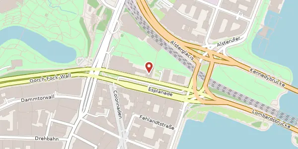Karte der Umgebung von Esplanade 39, 20354 Hamburg