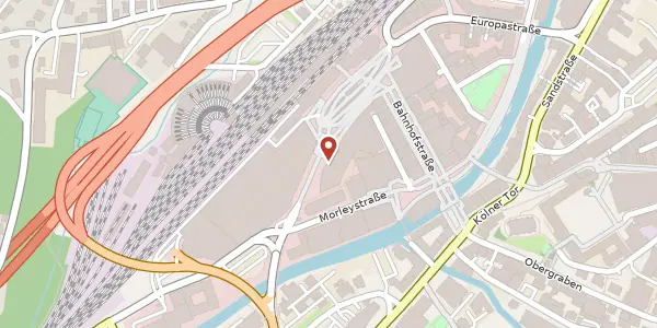 Karte der Umgebung von Am Bahnhof 23, 57072 Siegen