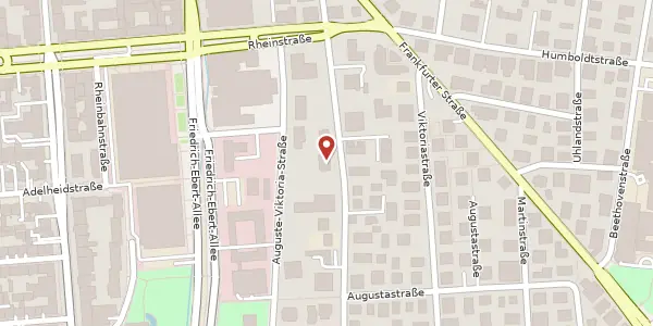 Karte der Umgebung von Mainzer Str. 17, 65185 Wiesbaden