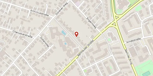 Karte der Umgebung von Adolf-Kolping-Str. 23, 33100 Paderborn