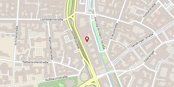 Karte der Umgebung von Sonnenstr. 27, 80331 München