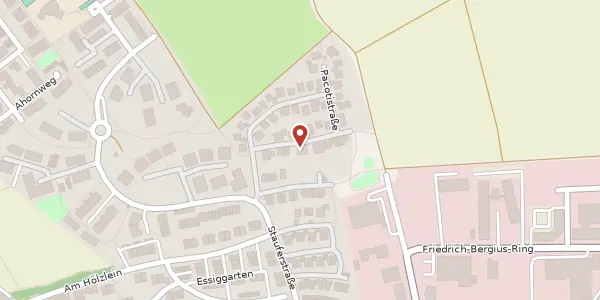 Karte der Umgebung von Pacotistraße 10, 97076 Würzburg