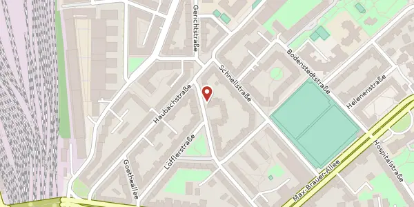 Karte der Umgebung von Gerichtstr. 36, 22765 Hamburg