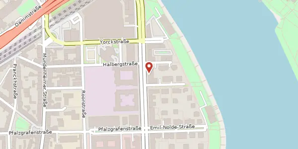 Karte der Umgebung von Rheinallee 22, 67061 Ludwigshafen am Rhein