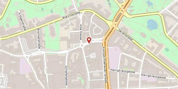 Karte der Umgebung von Vilbeler Str. 29, 60313 Frankfurt