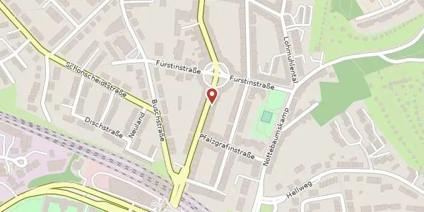 Karte der Umgebung von Krayer Str. 26, 45276 Essen