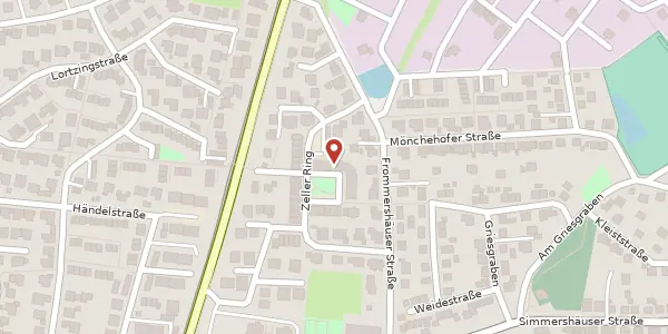 Karte der Umgebung von Bewdley-Platz 18, 34246 Vellmar