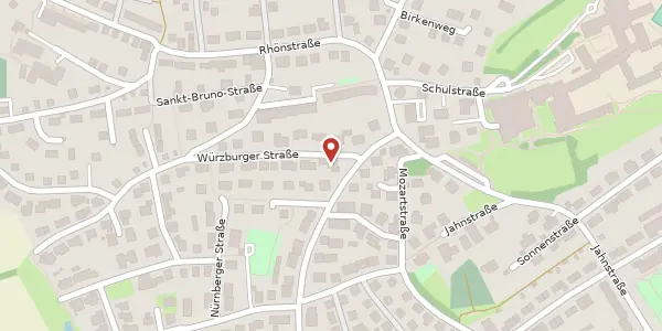 Karte der Umgebung von Würzburger Str. 1, 97616 Bad Neustadt