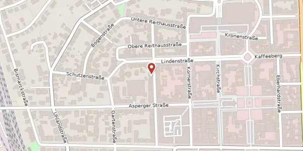Karte der Umgebung von Hospitalstraße 25, 71634 Ludwigsburg