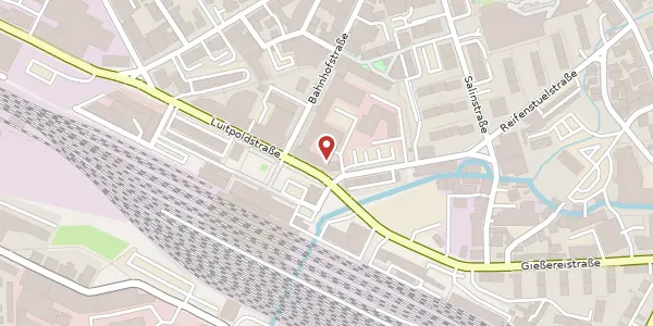 Karte der Umgebung von Luitpoldstr. 9, 83022 Rosenheim