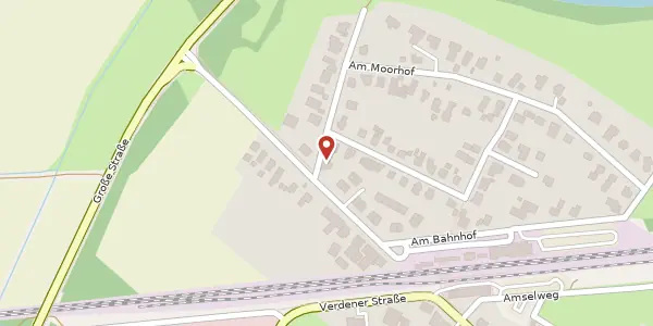 Karte der Umgebung von Bahnhofstraße 3, 28870 Ottersberg