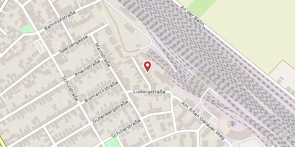Karte der Umgebung von Wilhelmstr. 7, 65474 Bischofsheim