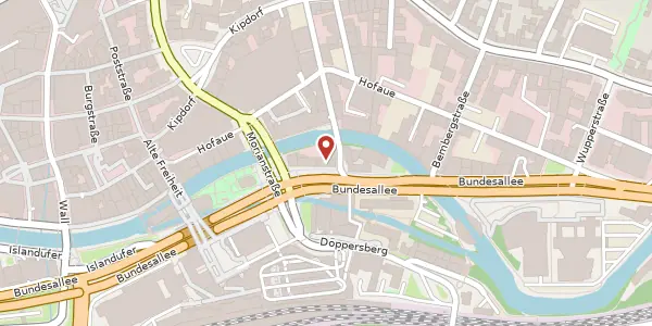 Karte der Umgebung von Bundesallee 217, 42103 Wuppertal