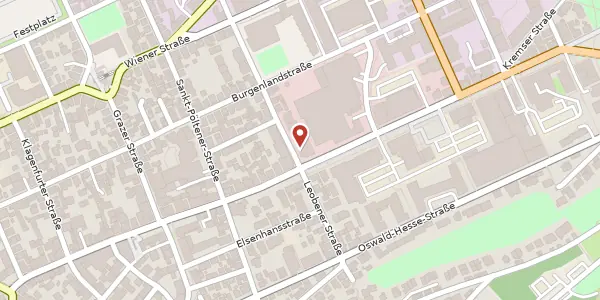 Karte der Umgebung von Leobener Straße 30, 70469 Stuttgart