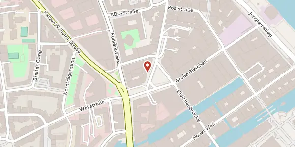 Karte der Umgebung von Hohe Bleichen 5, 20354 Hamburg