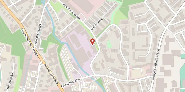 Karte der Umgebung von Am Bleichanger 5, 87600 Kaufbeuren