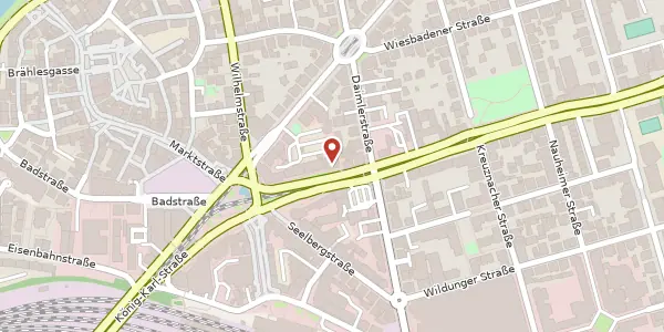 Karte der Umgebung von Waiblinger Straße 11, 70372 Stuttgart