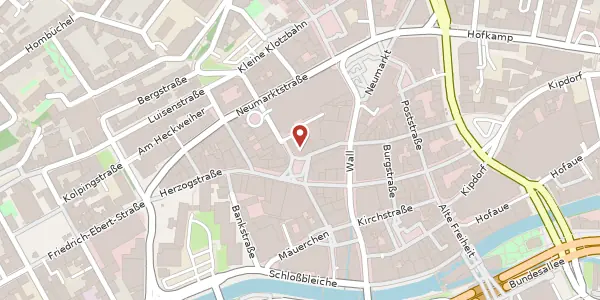 Karte der Umgebung von Schlössergasse 1, 42103 Wuppertal