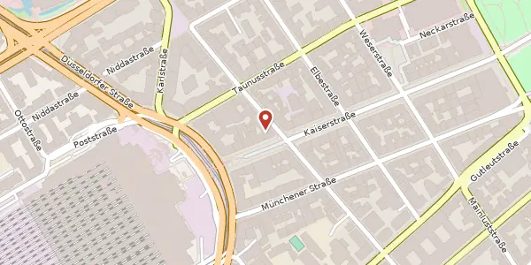 Karte der Umgebung von Kaiserstr. 68, 60329 Frankfurt