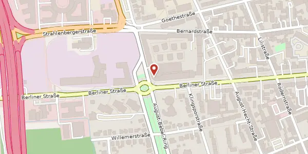 Karte der Umgebung von Goethering 1 A, 63067 Offenbach