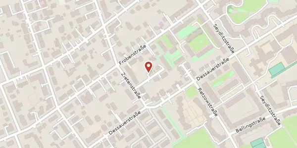 Karte der Umgebung von Zietenstraße 32 B, 12249 Berlin