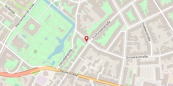 Karte der Umgebung von Kurfürstenstr. 27, 53115 Bonn